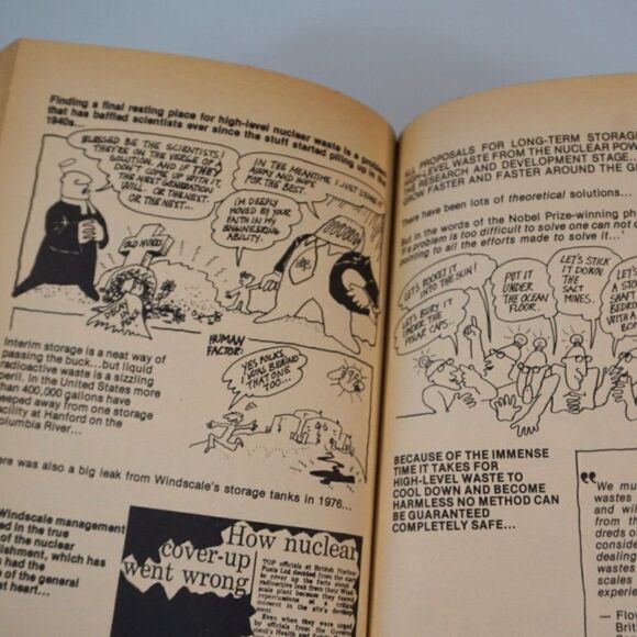 1978 The Anti-Nuclear Handbook by Stephen Croall Political Cartoons Kaianders - Picture 10 of 12